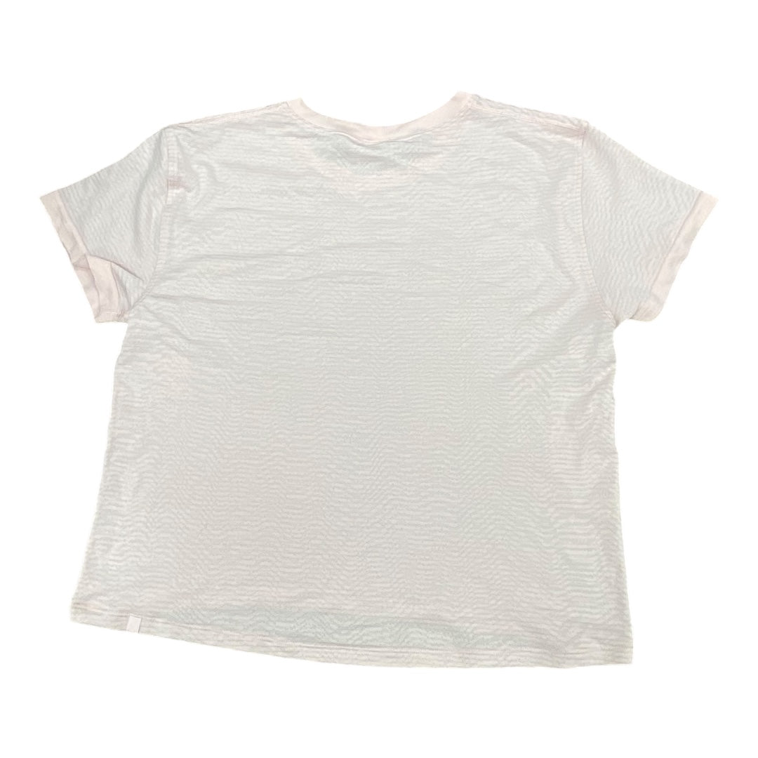 Athletic Top Ss By Lululemon In Pink, Size:6