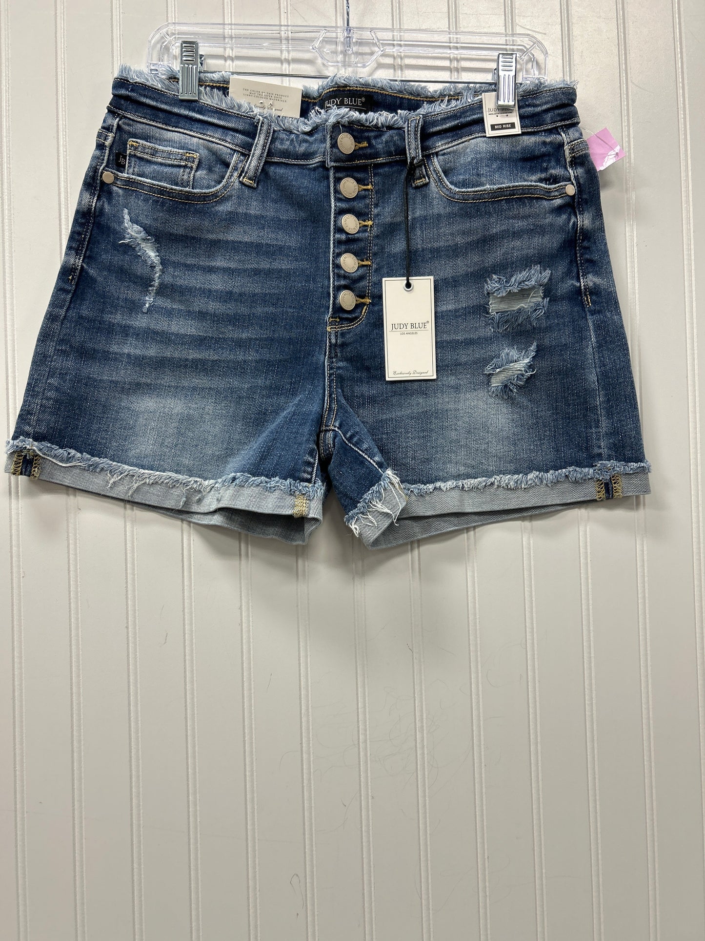 Shorts By Judy Blue In Blue Denim, Size:Xl
