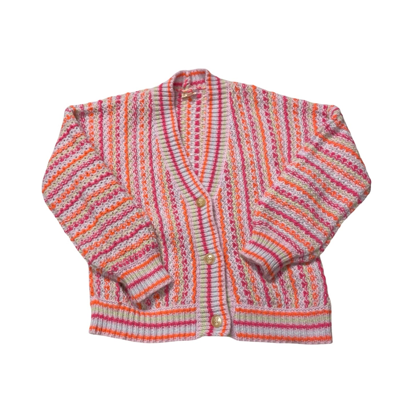 Sweater Cardigan By Hem & Thread In Multi, Size:L