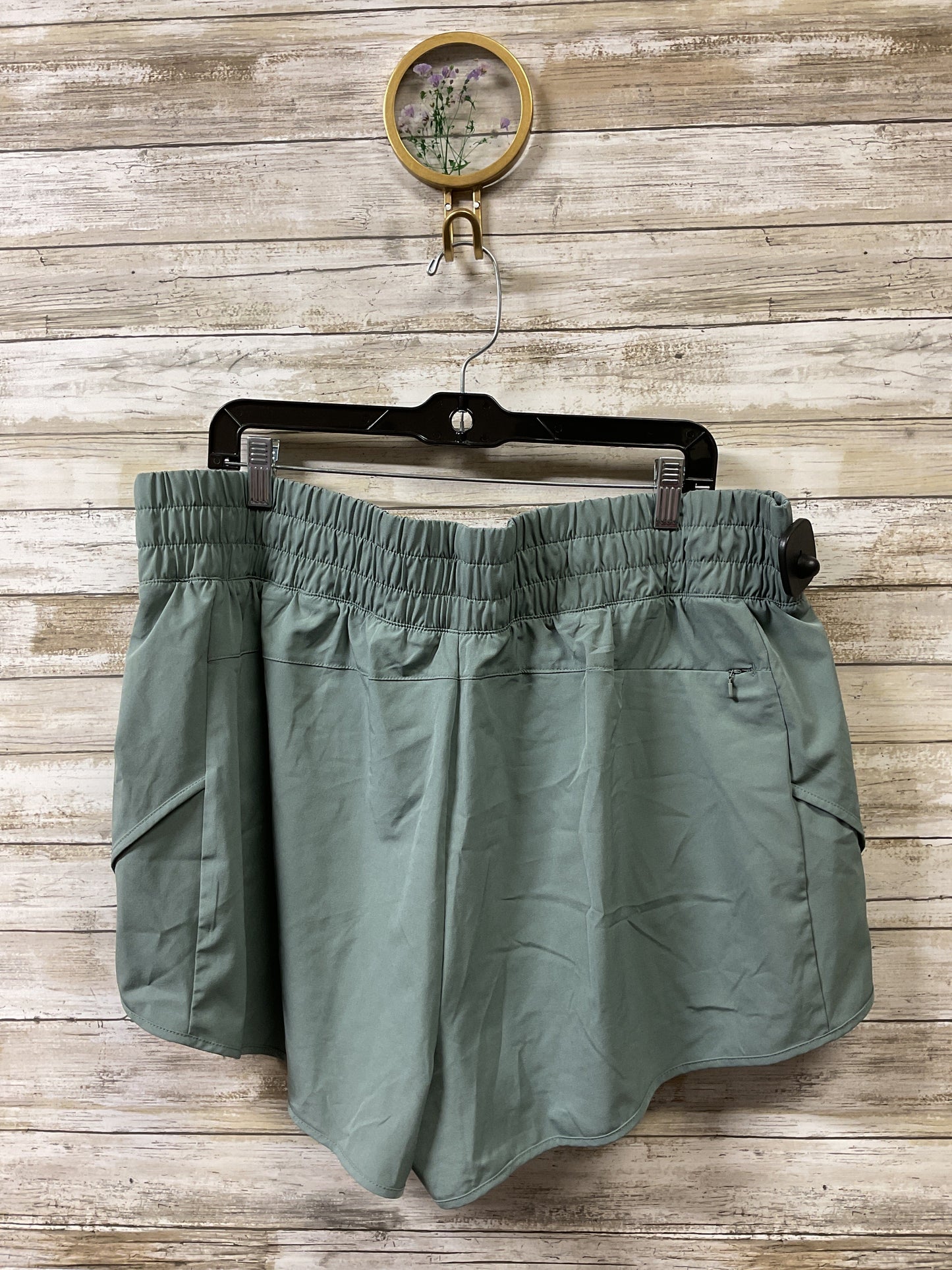 Athletic Shorts By Avia In Green, Size:3X