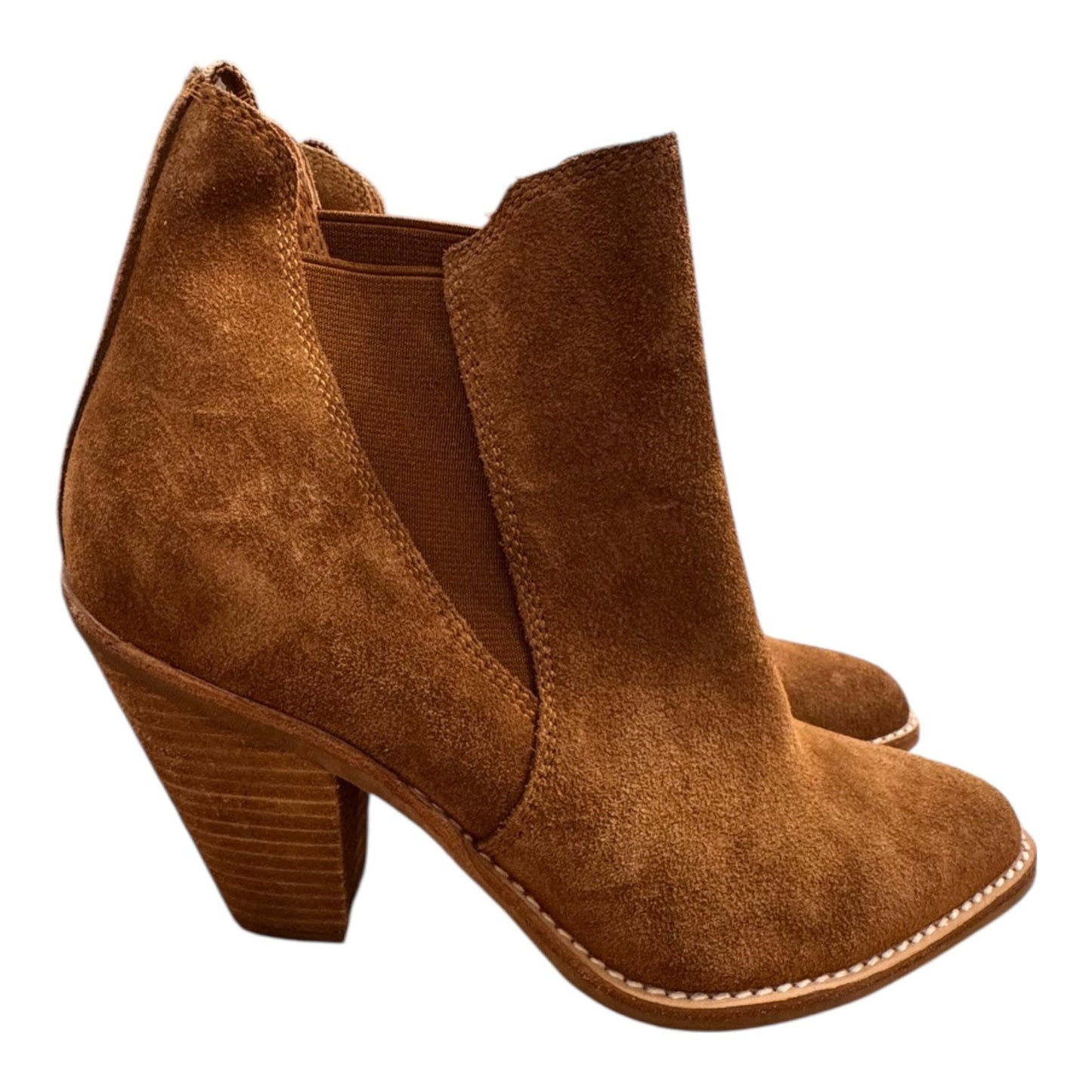 Boots Ankle Heels By Jeffery Campbell In Brown, Size:7.5