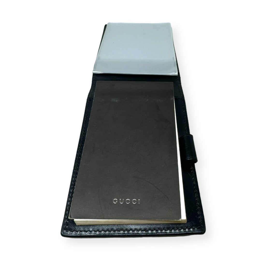 Guccissima GG Suede Bifold Photo Holder/Notepad Designer Gucci, Size Small