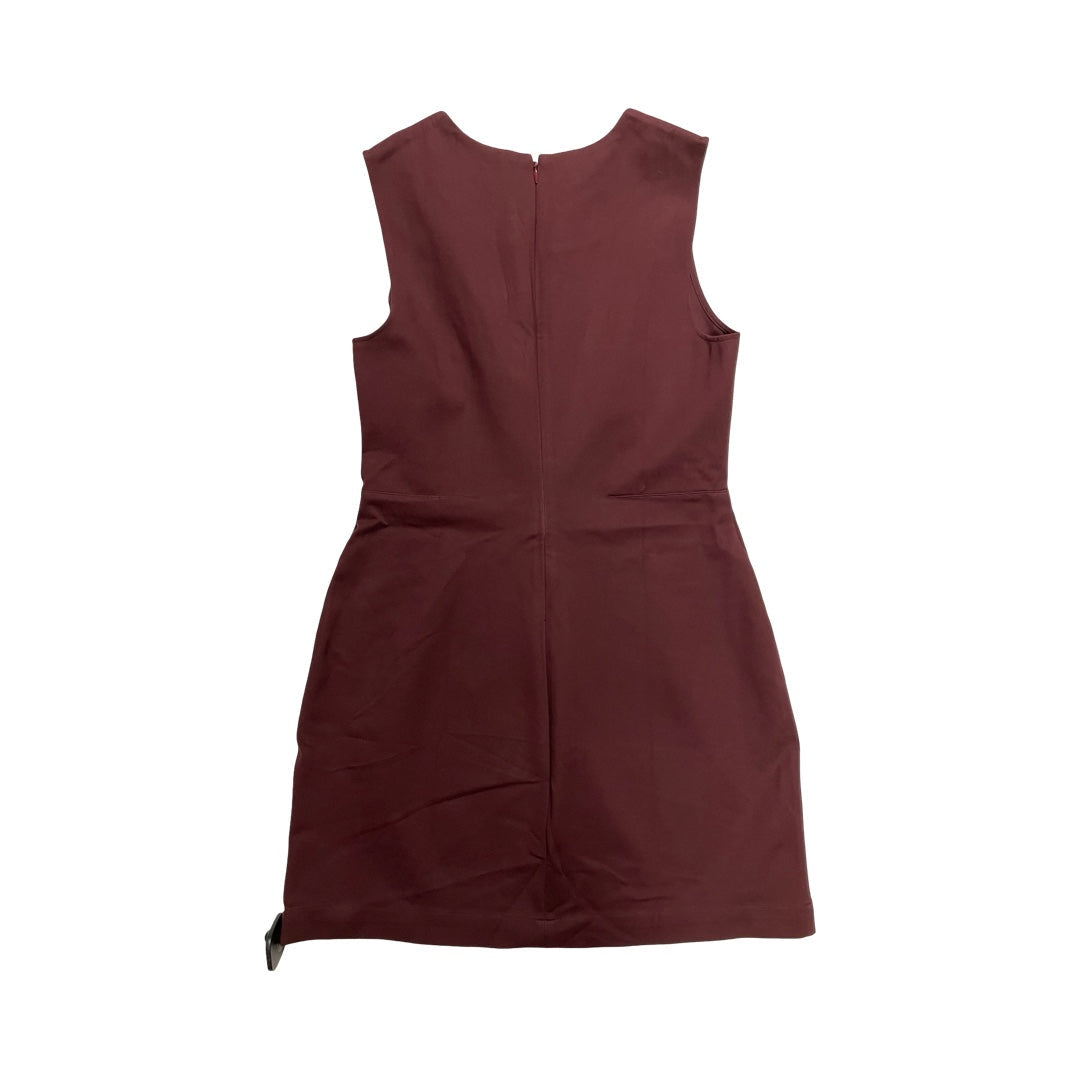 Dress Casual Midi By Banana Republic In Maroon, Size:10