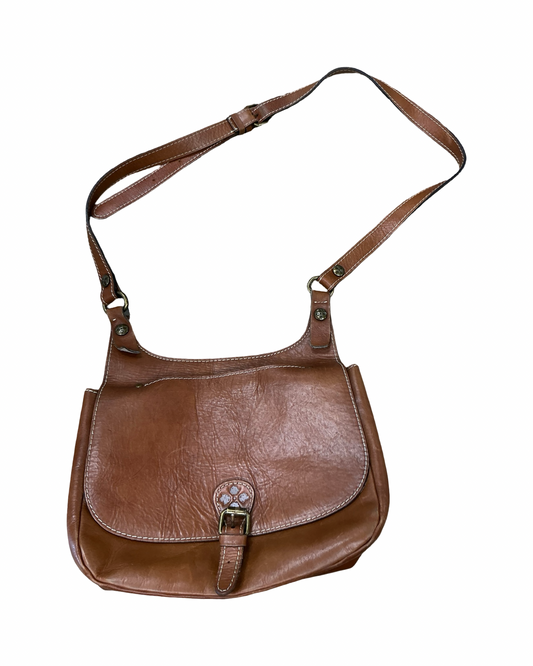 Crossbody Designer By Patricia Nash In Brown, Size:Medium