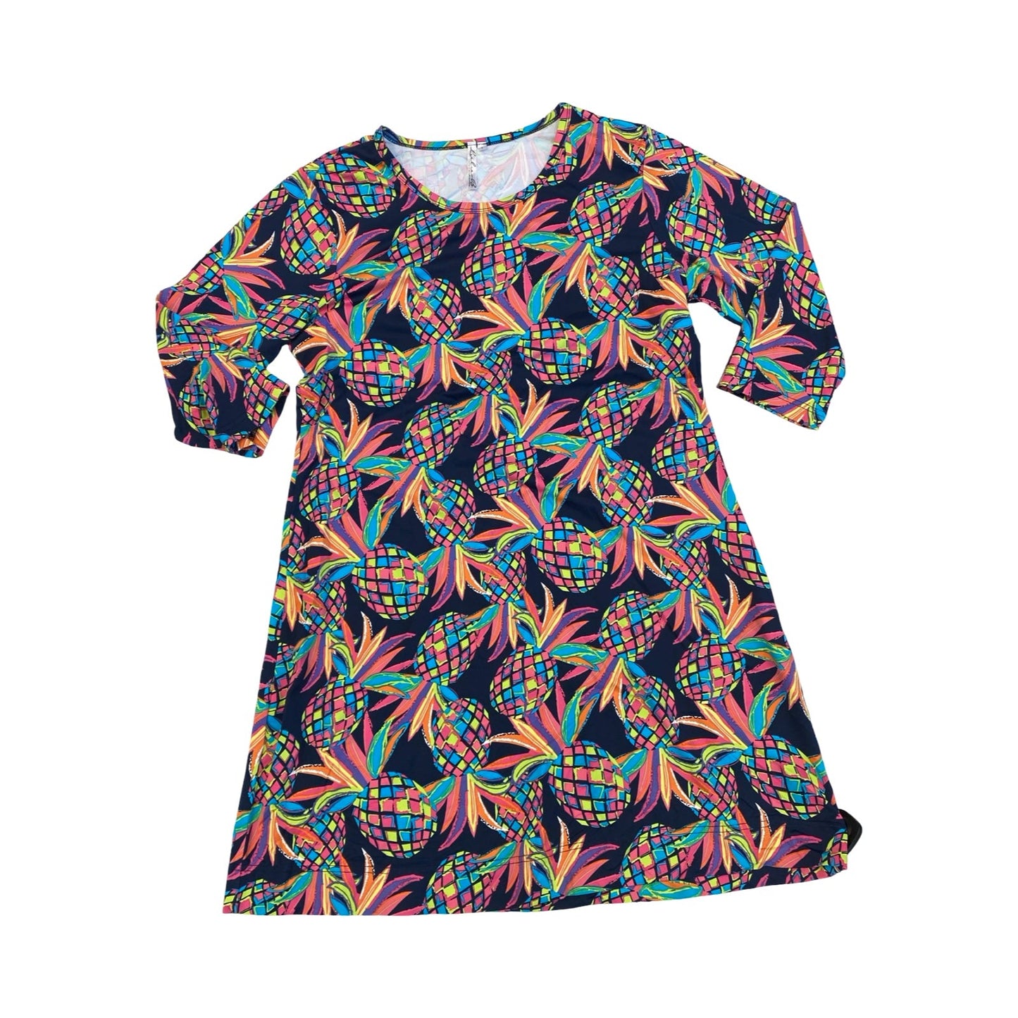 Dress Casual Short By Lulu B In Multi, Size:L