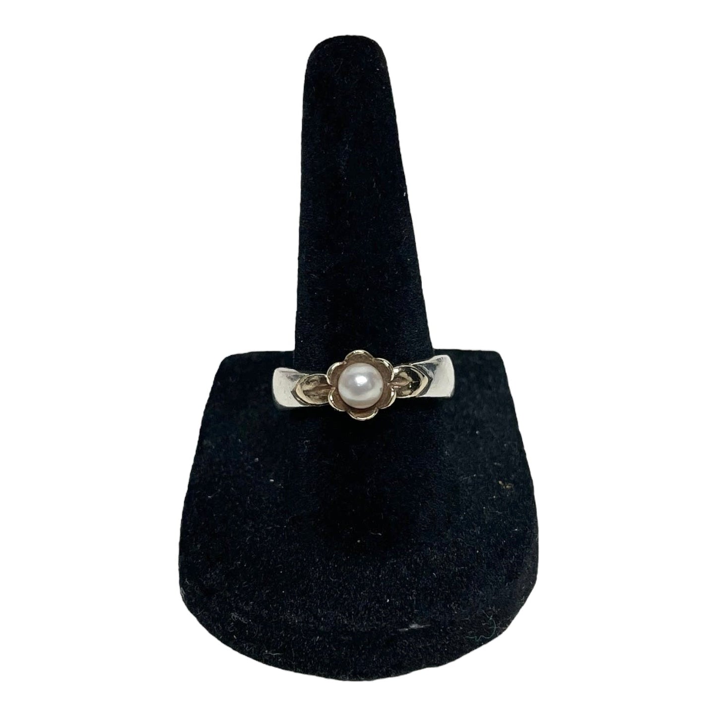 Ring 14K Gold & Sterling Silver & Pearl By James Avery, Size: 7.5