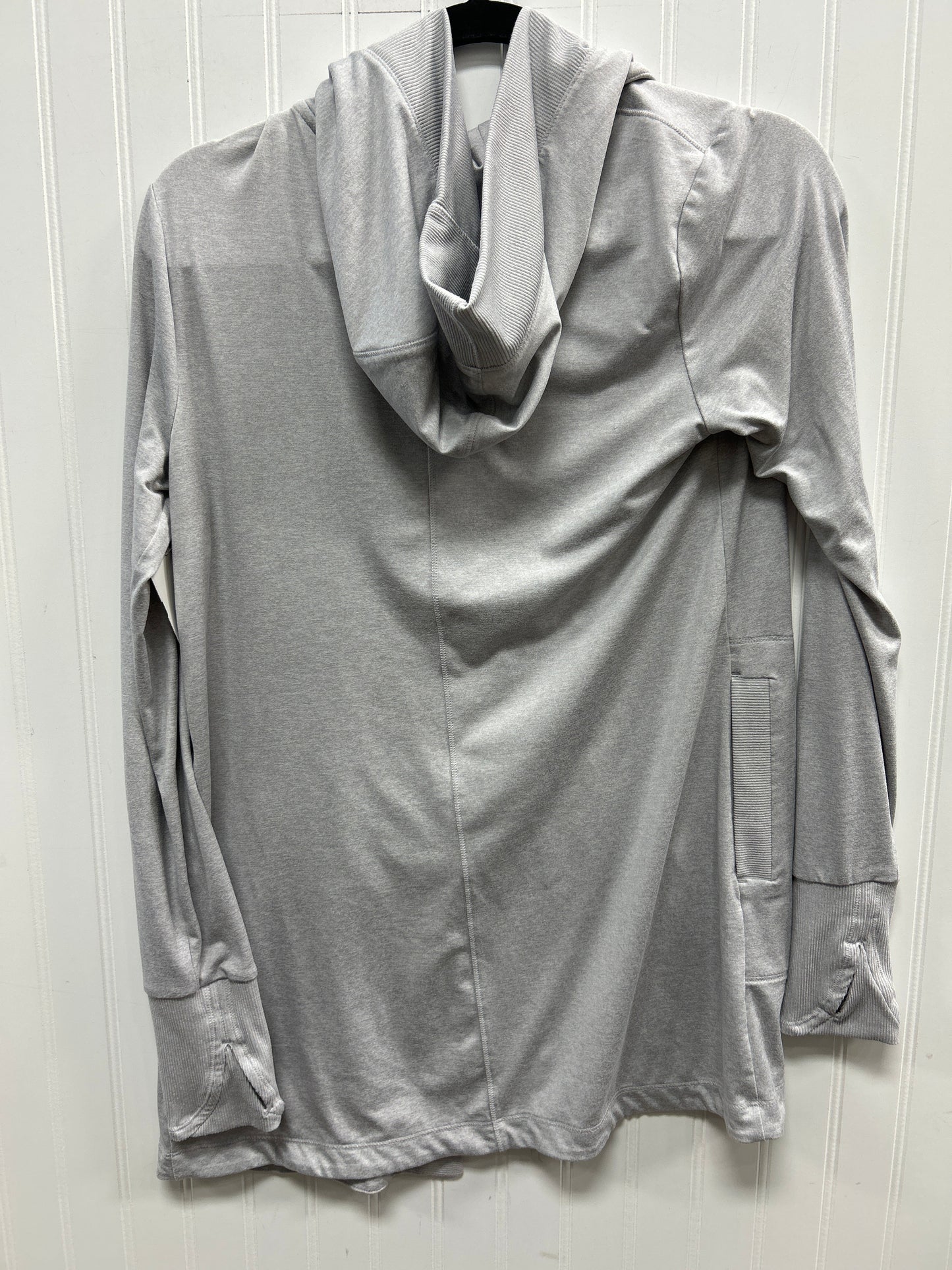 Athletic Top Ls Hoodie By Athleta In Grey, Size:Xs