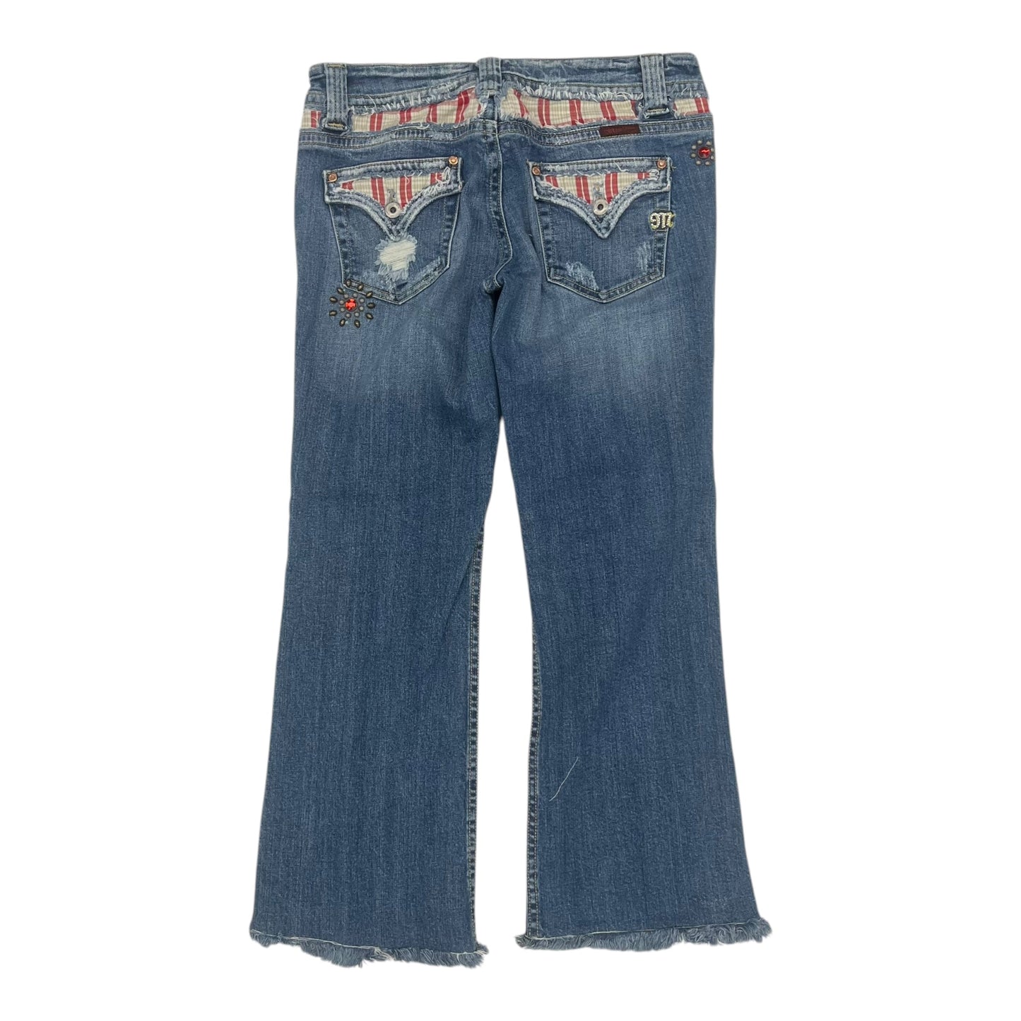 Jeans Straight By Miss Me In Blue Denim, Size:12