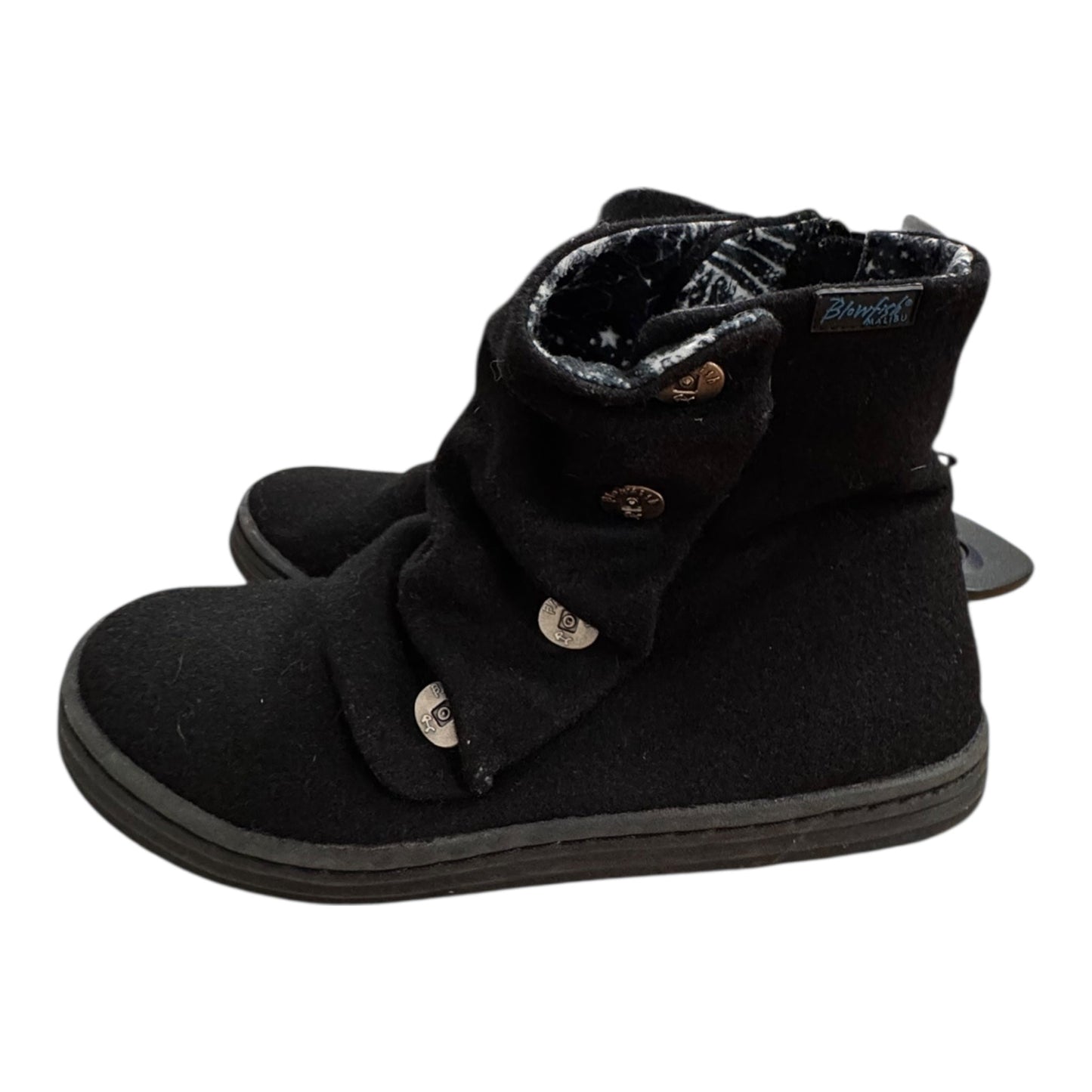 Boots Ankle Flats By Blowfish In Black, Size:7.5