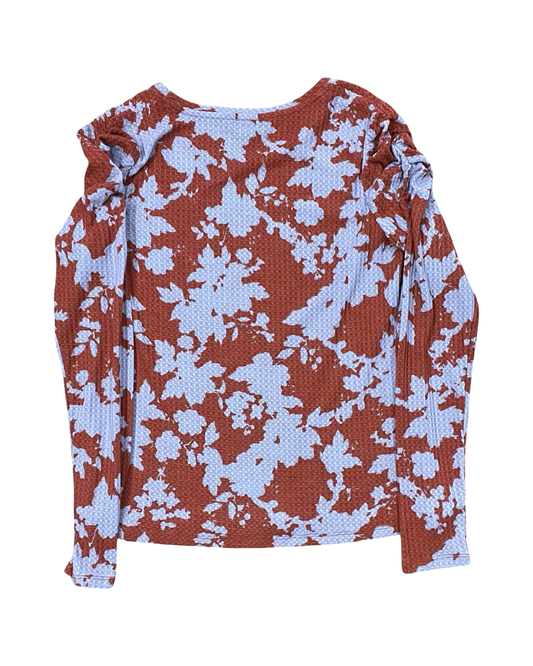 Top Ls By Simply Vera In Orange & White, Size:S