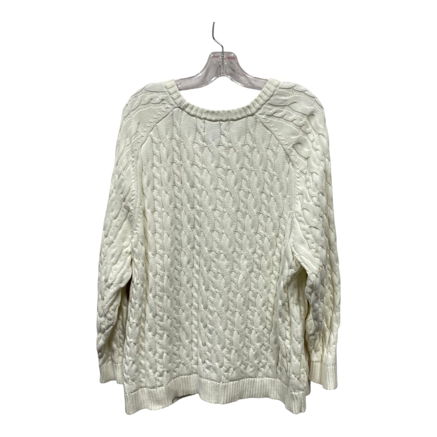 SWEATER by LANDS END In CREAM, Size: 2X