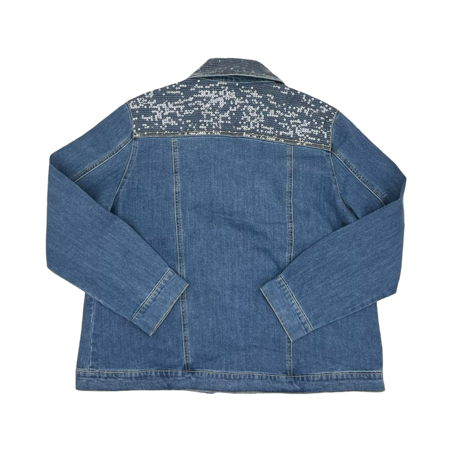 Jacket Denim By Cato In Blue Denim, Size:L