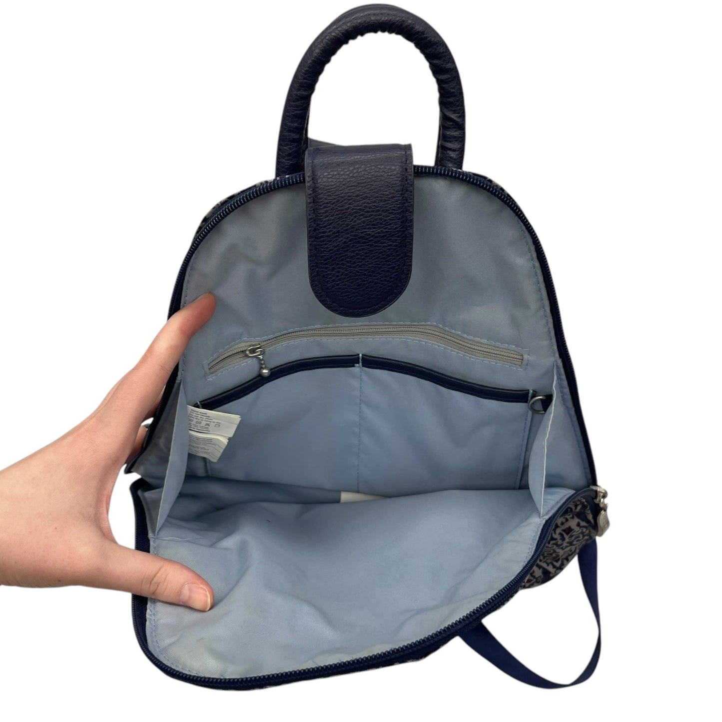 Backpack By Baggallini In Blue & Grey, Size:Small