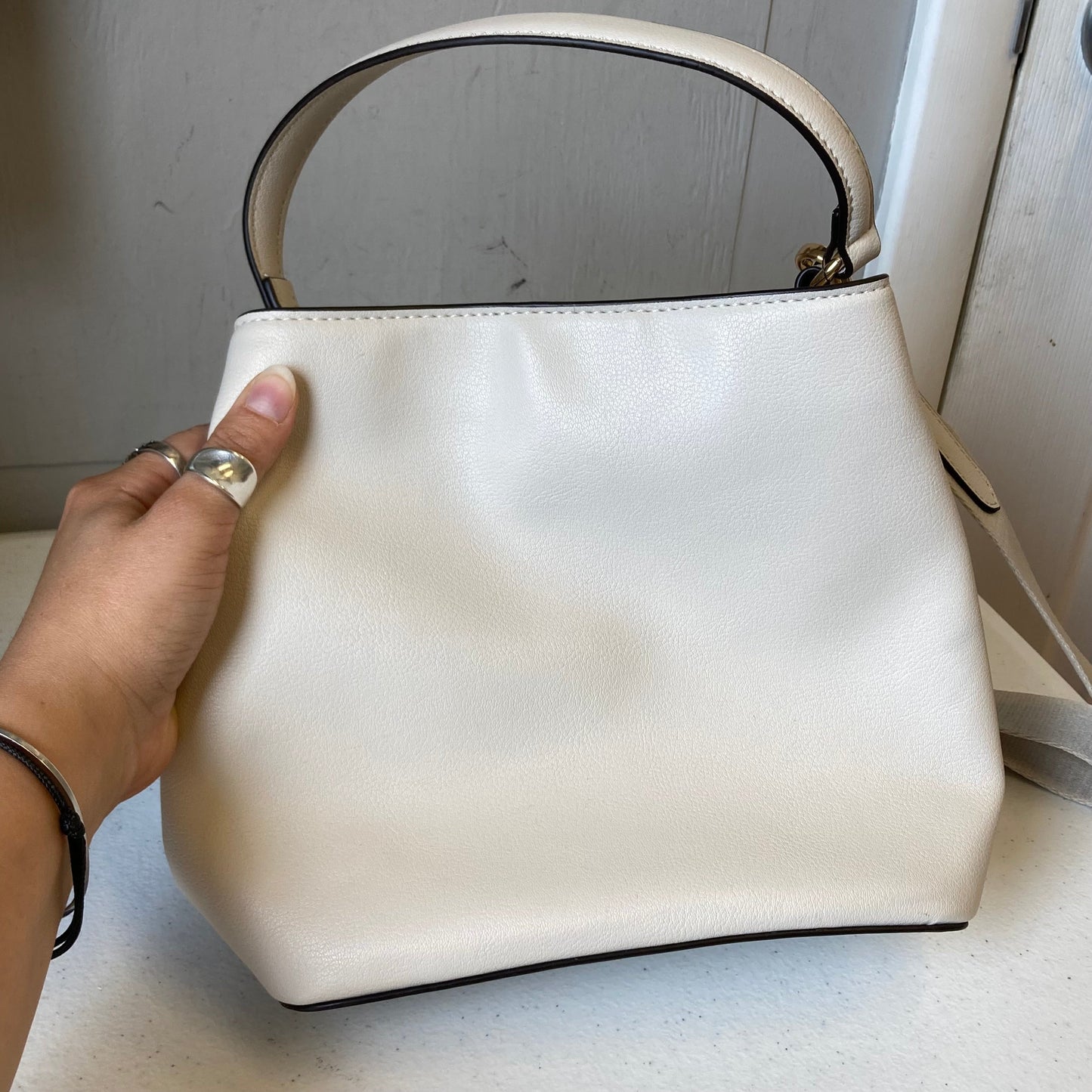 Crossbody By Nine West In Beige, Size:Medium