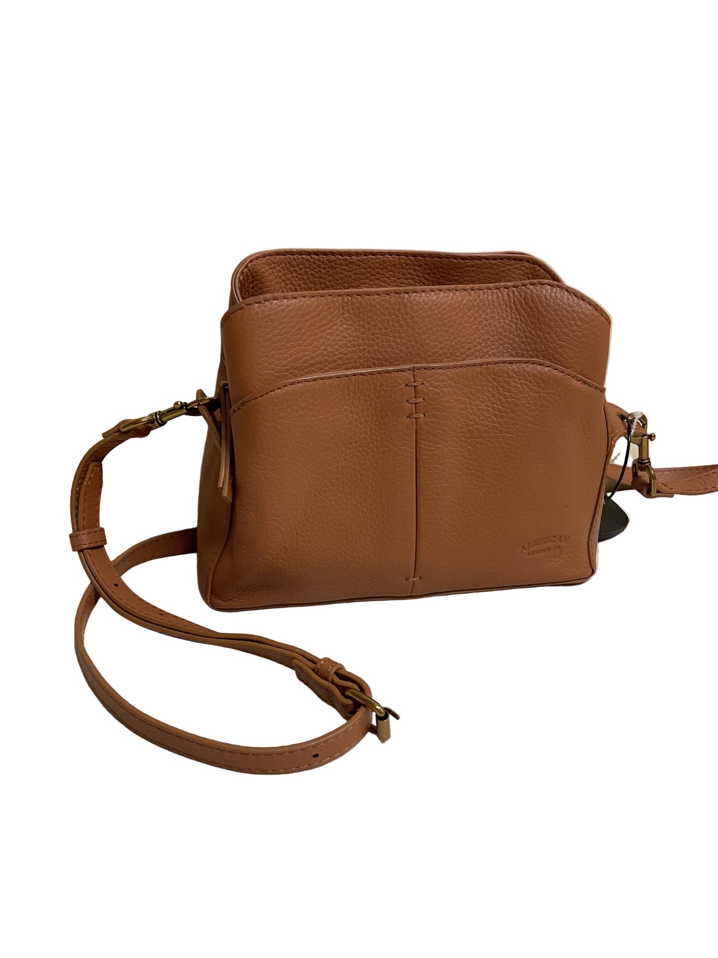 Crossbody Leather By Cmb In Brown, Size:Small
