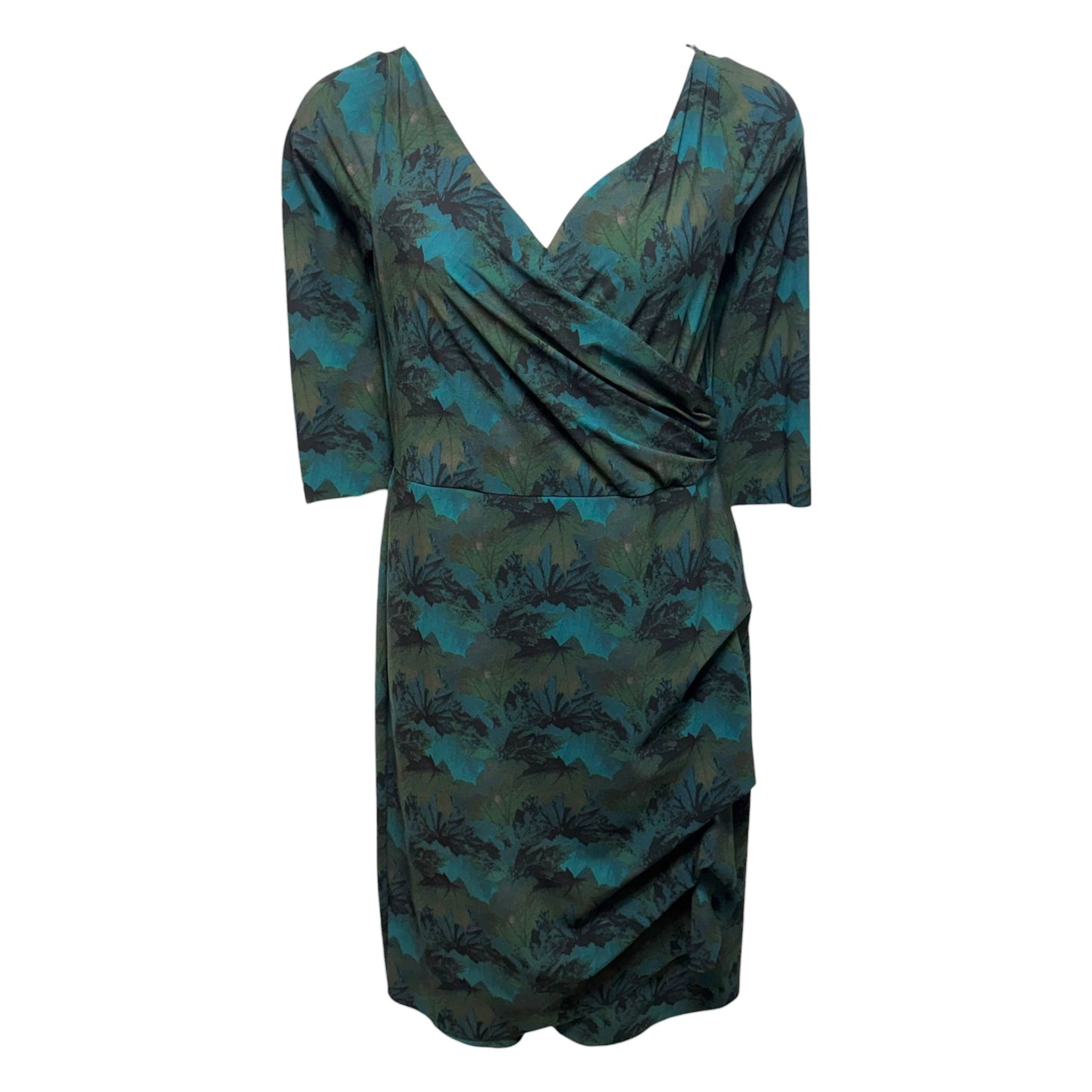 Dress Casual Midi By Chiara Boni In Blue & Green, Size: 16 (It 52)