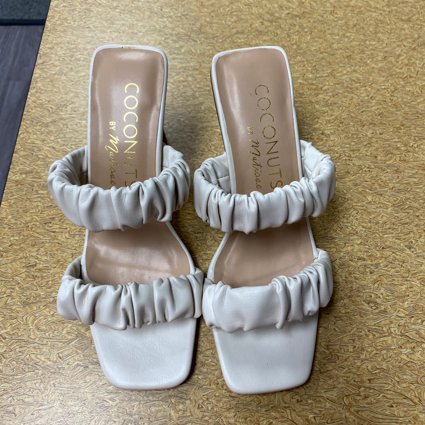 Sandals Heels Block By Matisse In Cream, Size:8