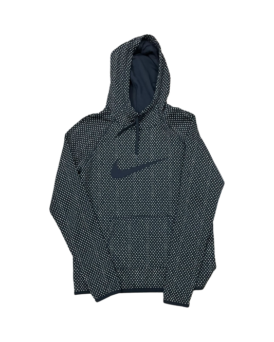 Sweatshirt Hoodie By Nike In Black & White, Size:S