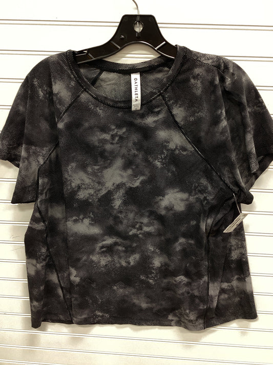 Athletic Top Ss By Athleta In Black, Size:1X