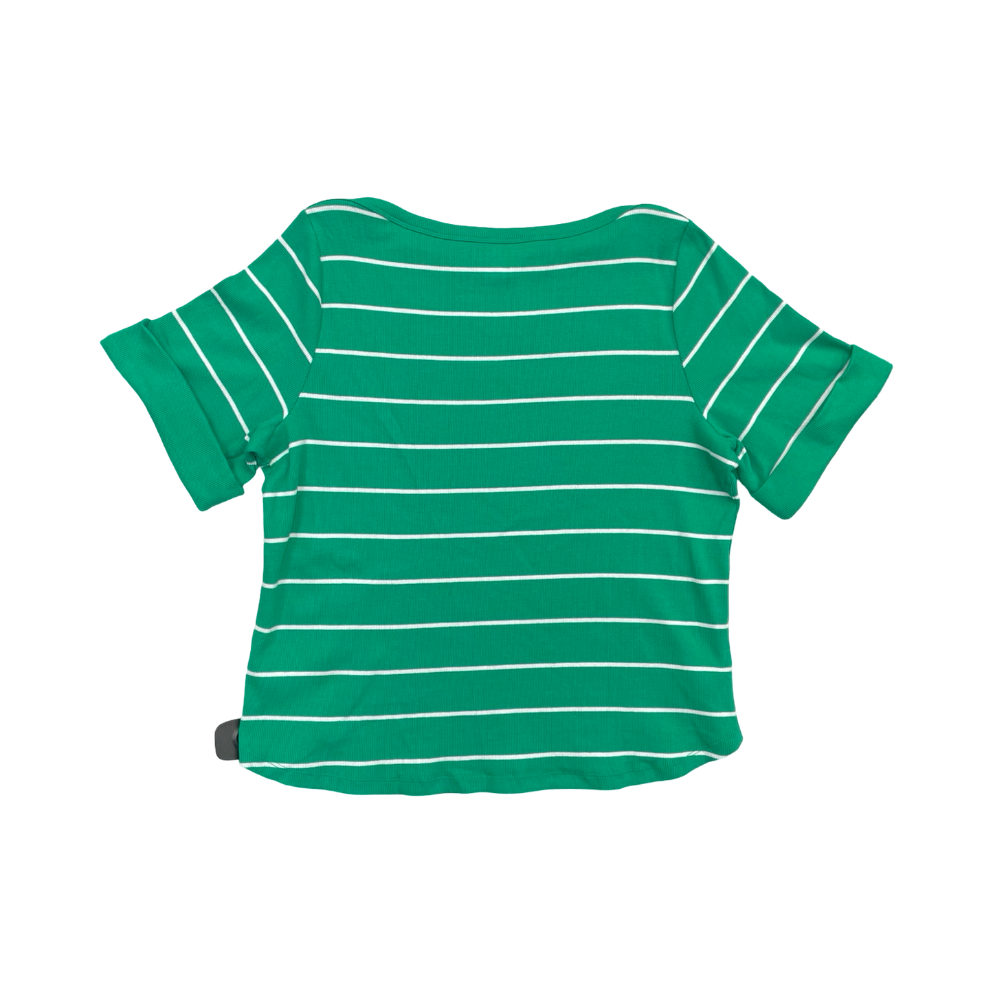 Top Ss By Talbots In Green & White, Size:2X