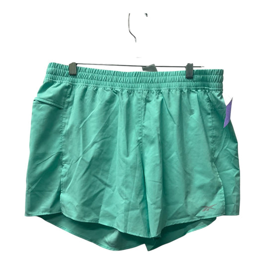 Athletic Shorts By Reebok In Green, Size:L