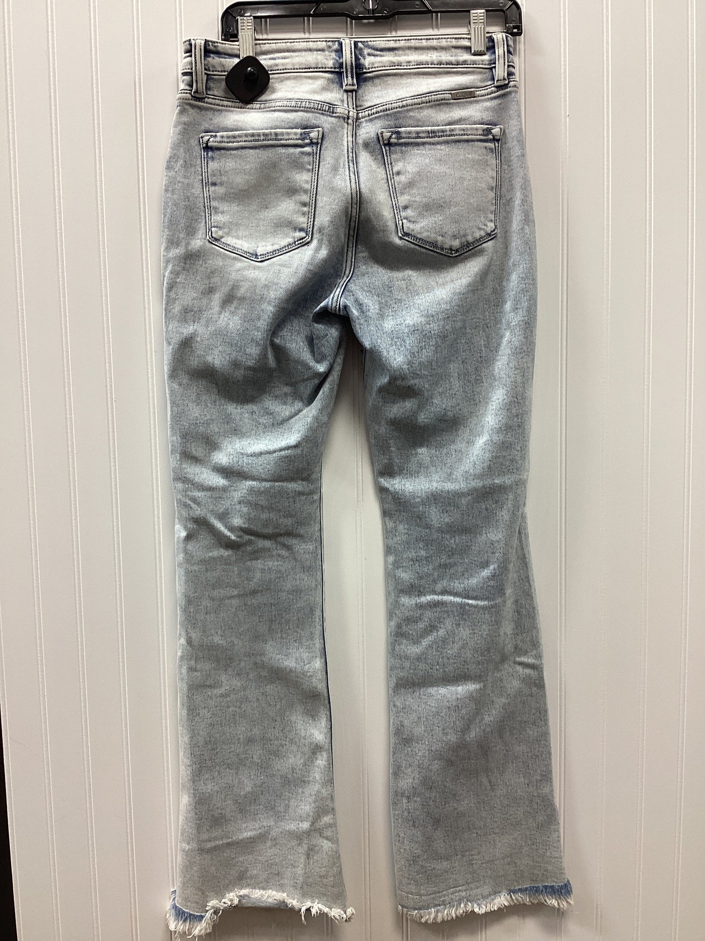 Jeans Flared By Kancan In Blue Denim, Size:8