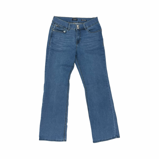Jeans Boot Cut By Curve Appeal In Blue Denim, Size:12