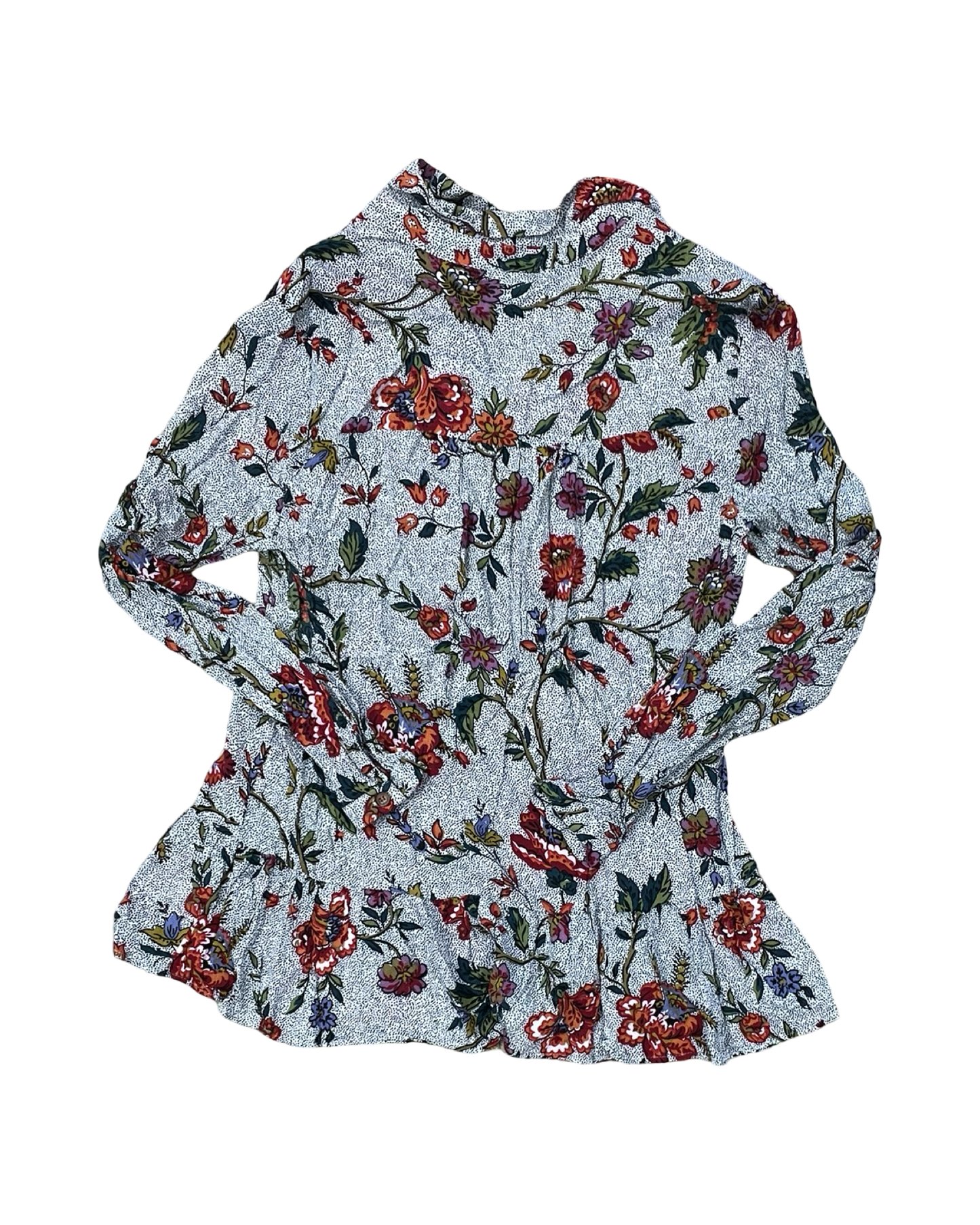 Blouse Ls By Maeve In Black & White, Size:S