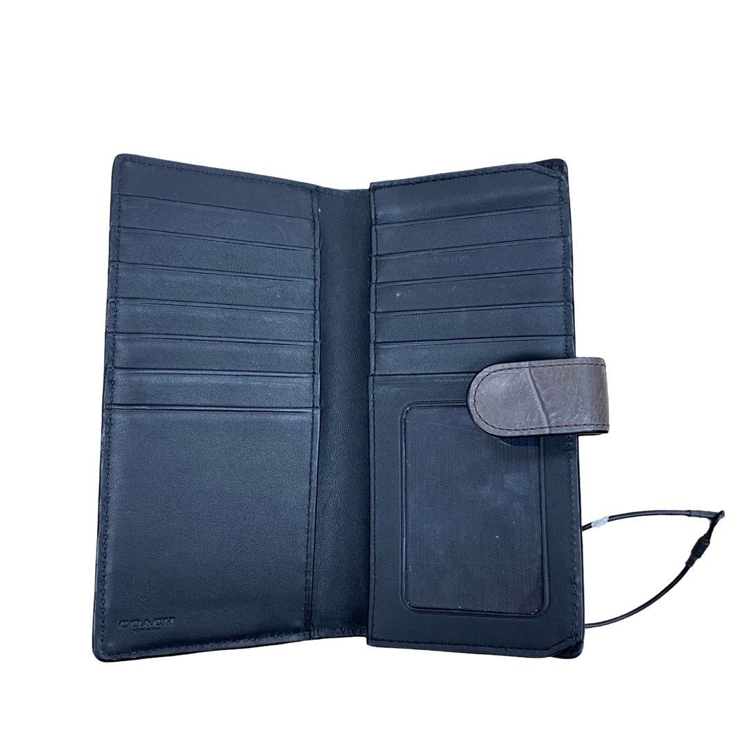Wallet Designer By Coach In Grey, Size:Medium