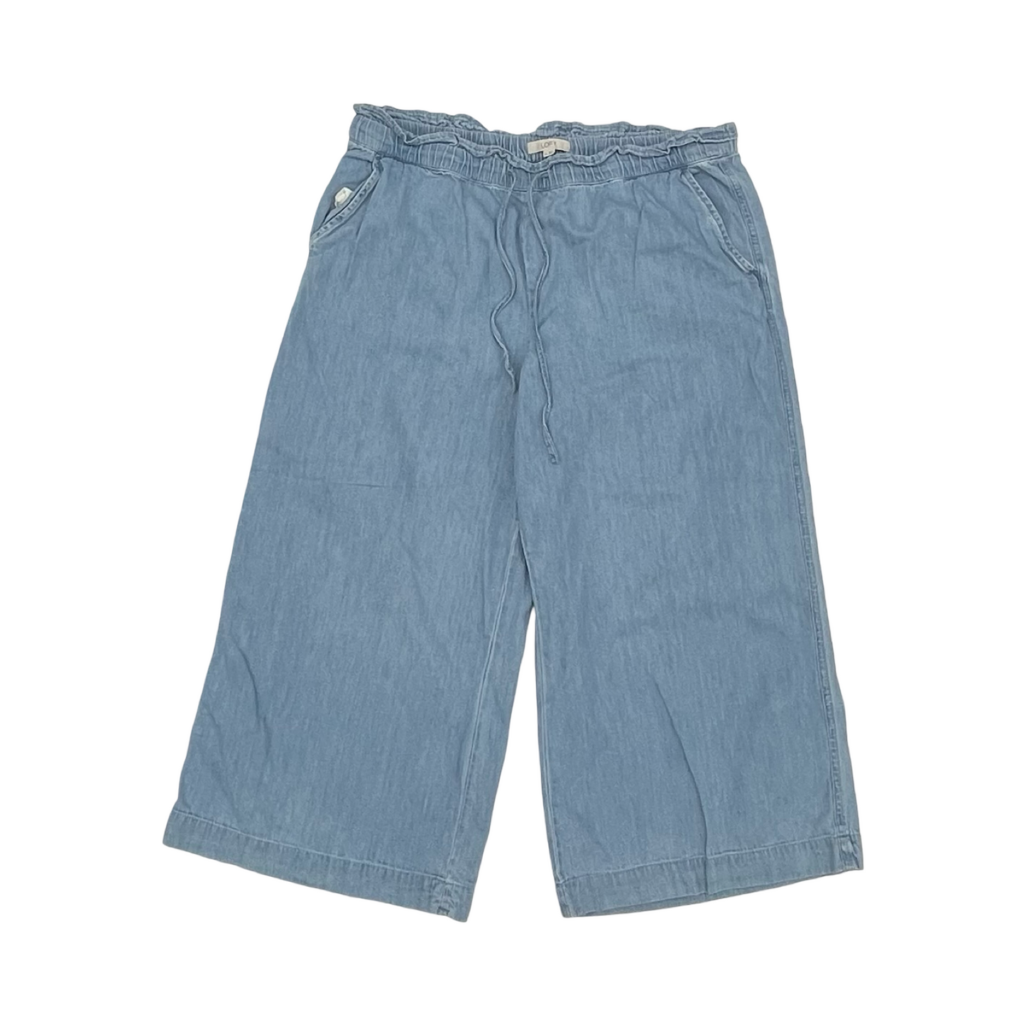 Pants Wide Leg By Loft In Blue Denim, Size:Xl