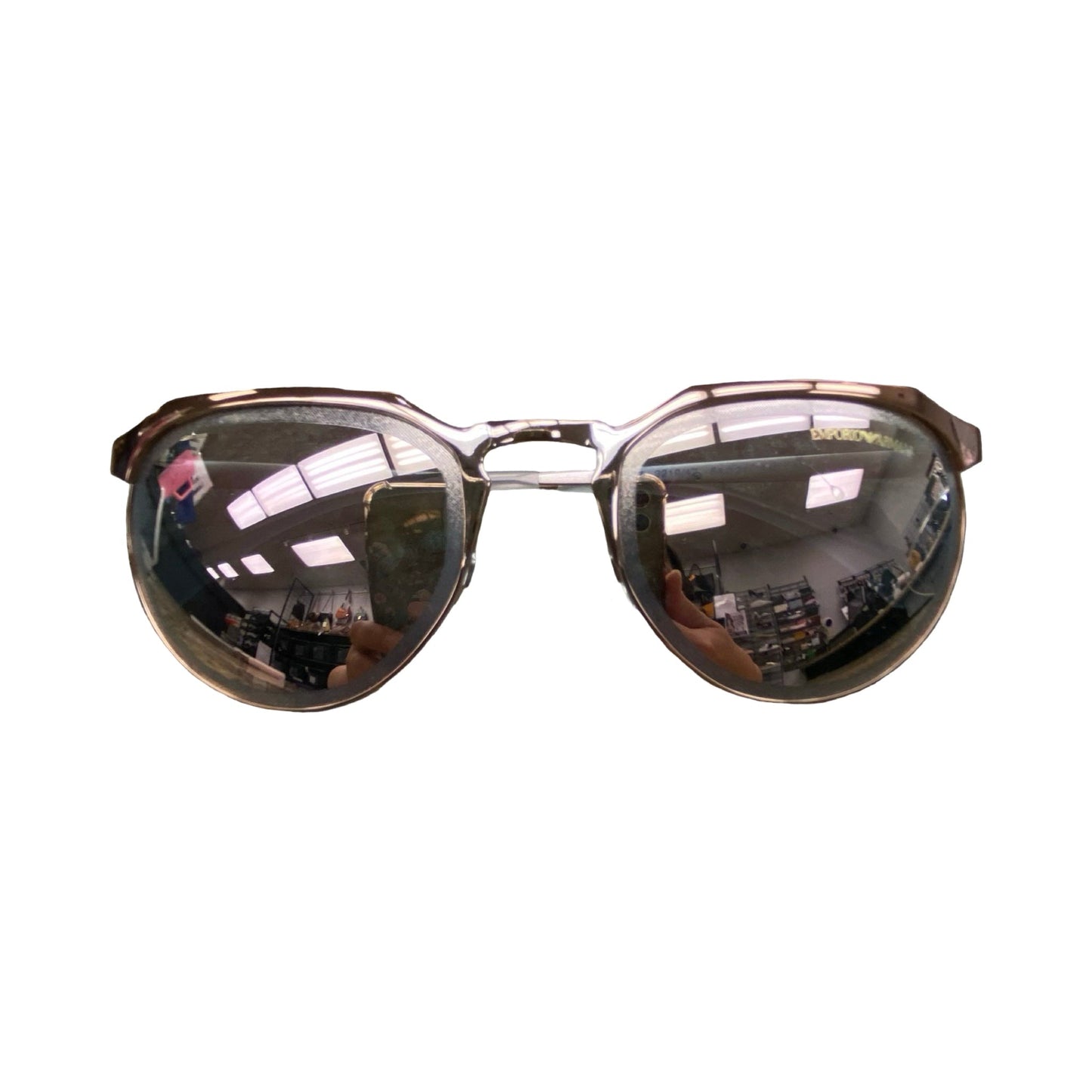Sunglasses By Emporio Armani In Rose Gold, Size: