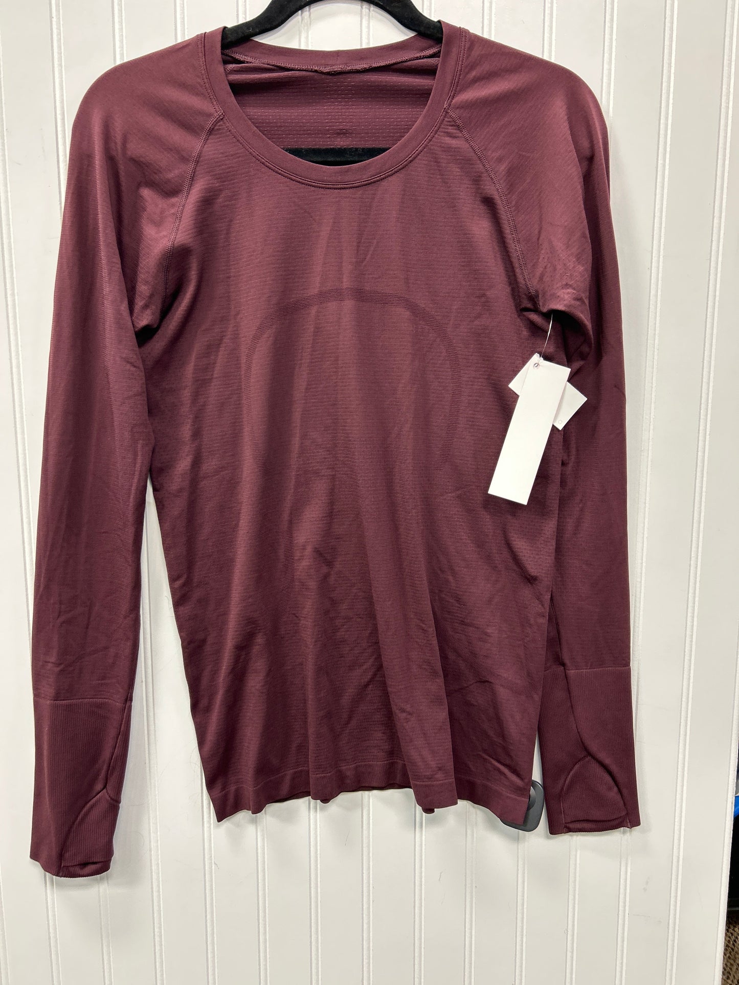 Athletic Top Ls Crewneck By Lululemon In Red, Size:8