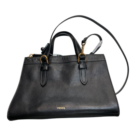 Handbag Leather By Fossil In Black, Size:Small