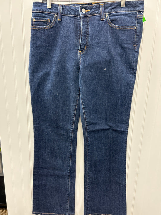 Jeans Straight By Miracle In Blue Denim, Size:14