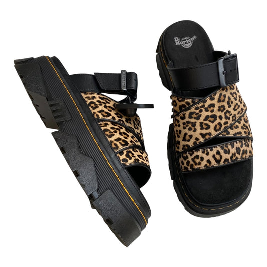 Sandals Designer By Dr Martens In Animal Print, Size:10