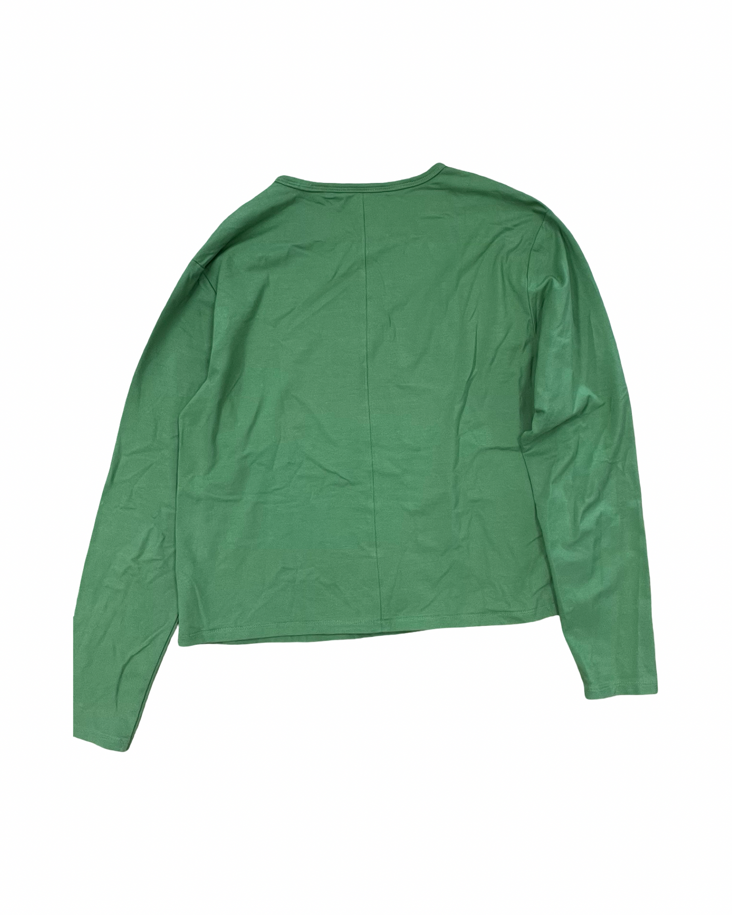 Athletic Top Ls Crewneck By Athleta In Green, Size:M
