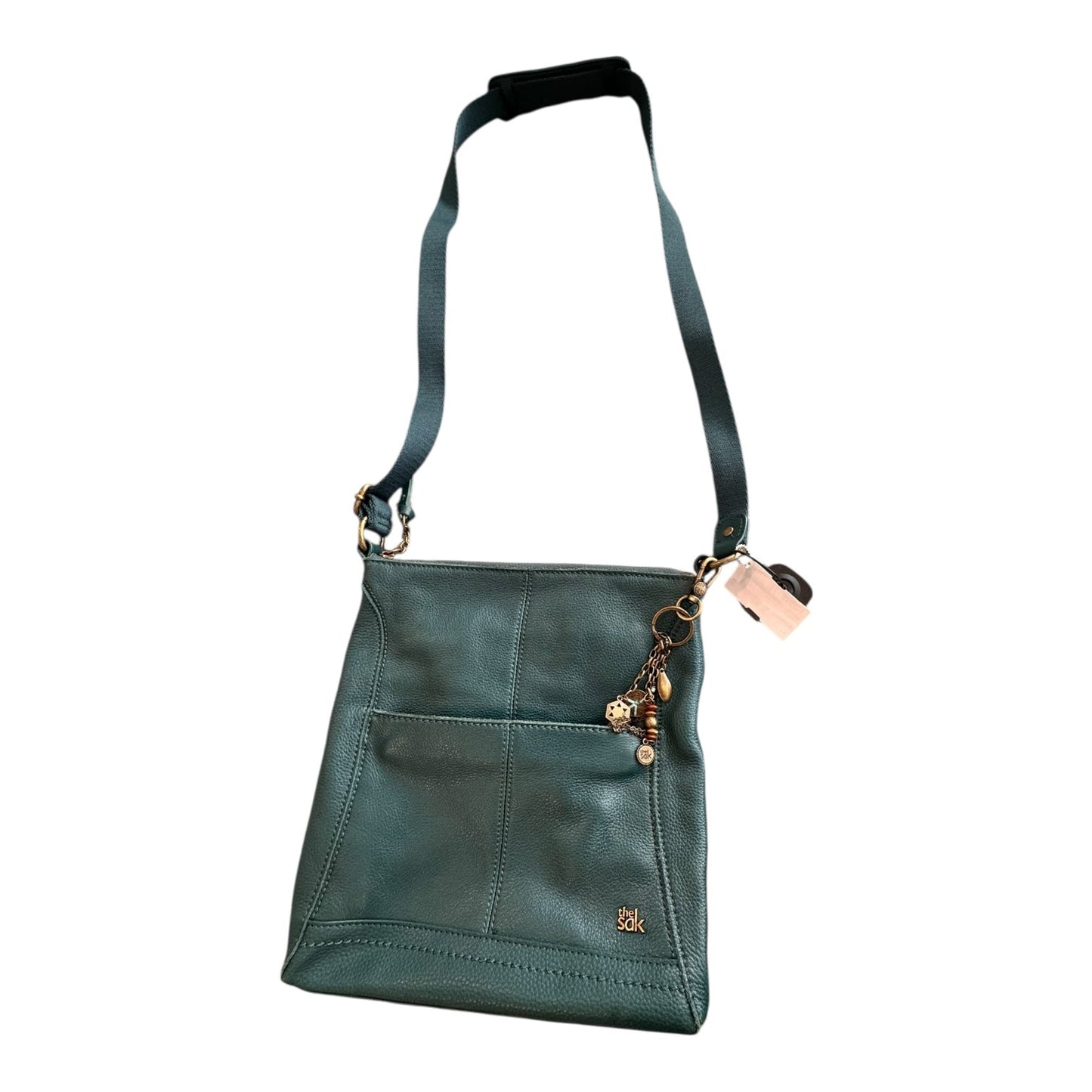 Handbag Leather By The Sak In Green, Size:Medium