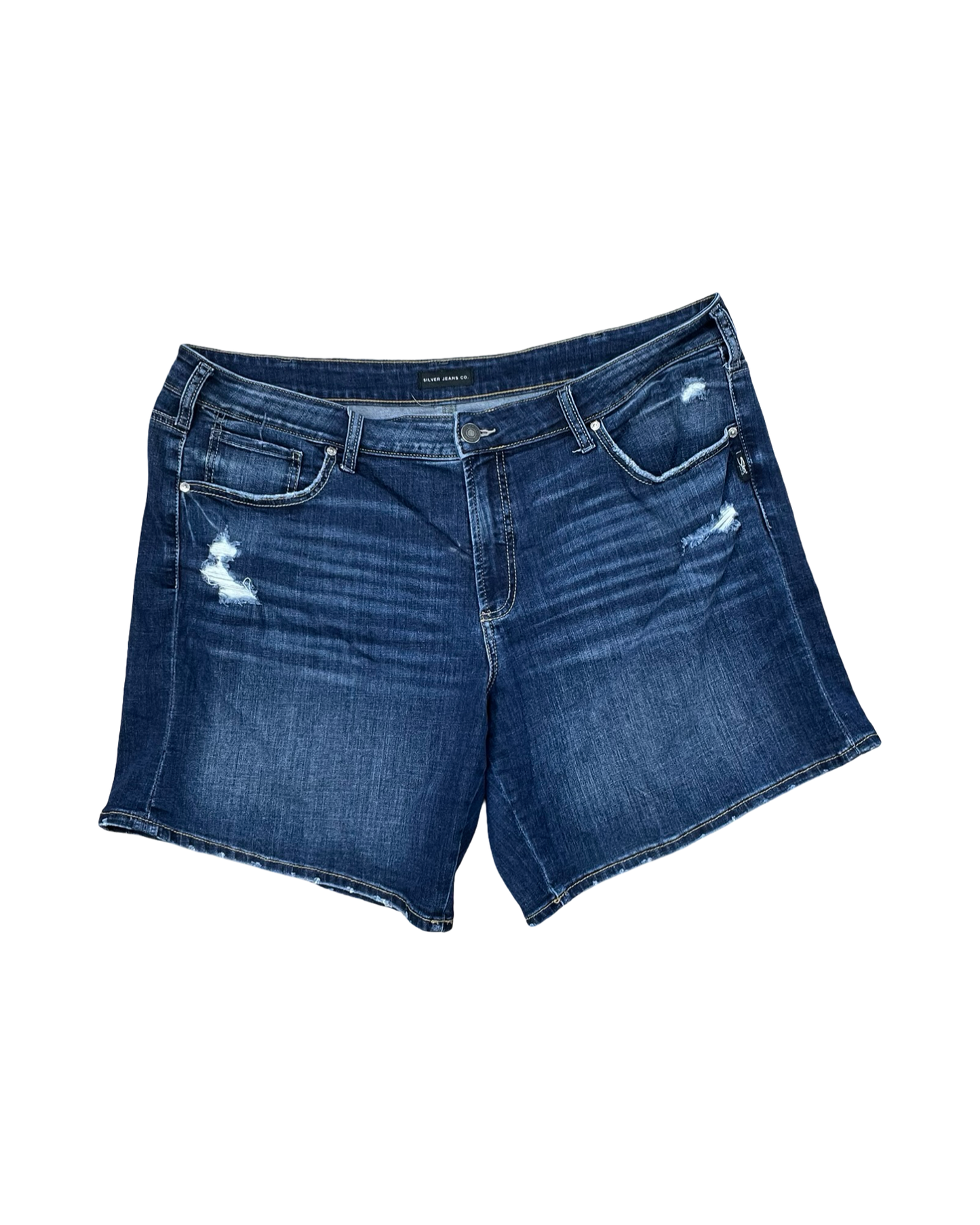 Shorts By Silver In Blue Denim, Size:18