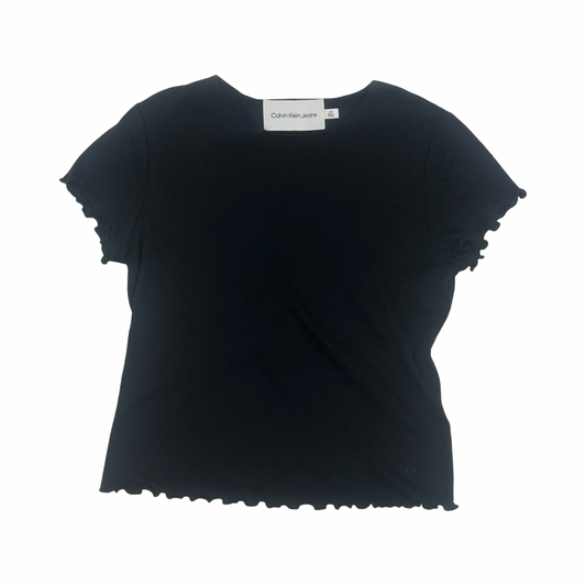 Top Ss By Calvin Klein In Black, Size:L
