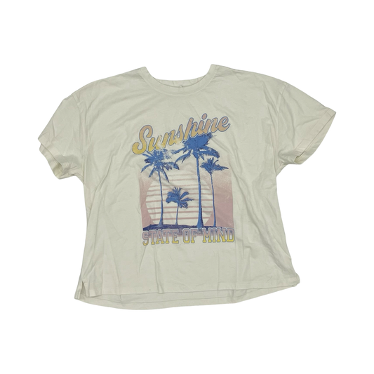 Top Ss By Maurices In Cream, Size:Xl