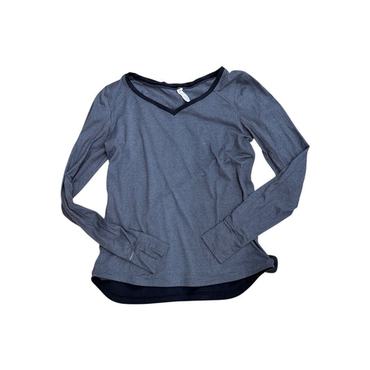 Athletic Top Ls Crewneck By Lululemon In Grey, Size:S