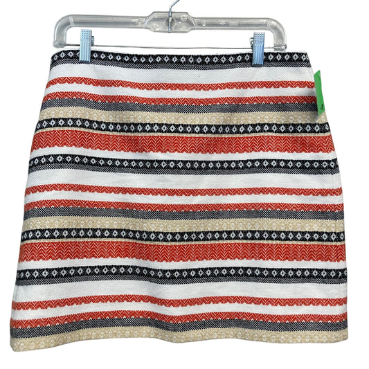 Skirt Mini & Short By Loft In Striped Pattern, Size:4P