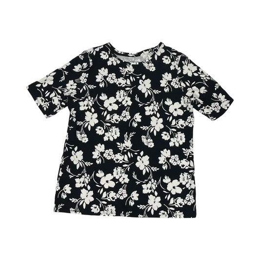Top Ss By Croft And Barrow In Black & White, Size:S