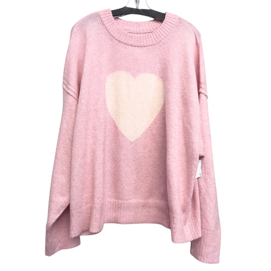 Sweater By American Eagle In Pink, Size:1X