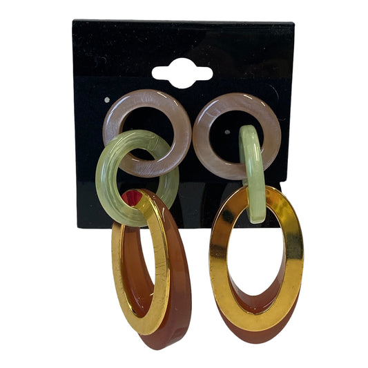 Earrings Dangle/Drop By J. Crew In Brown & Green