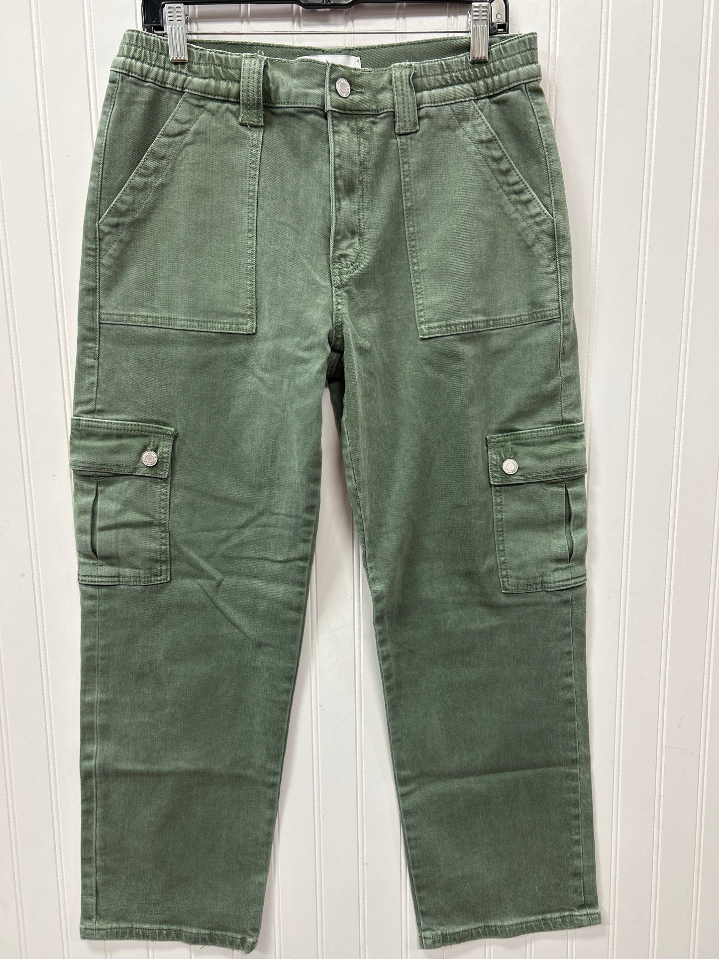 Jeans Straight By Vervet In Green Denim, Size:8