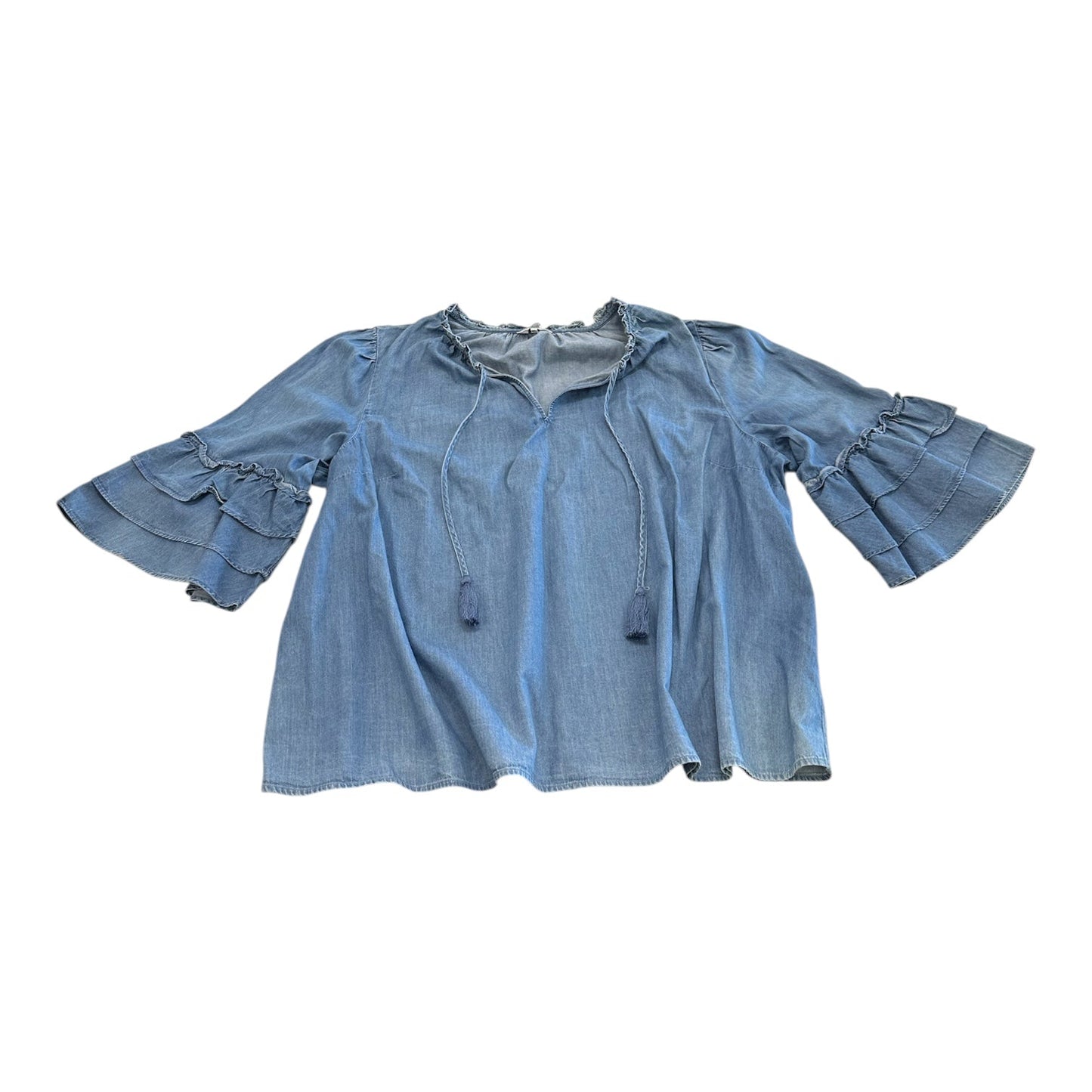 Top Ss By Crown And Ivy In Blue, Size:3X