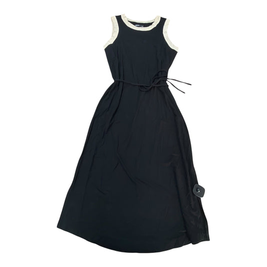 Dress Casual Midi By Simply Vera In Black & Tan, Size:S