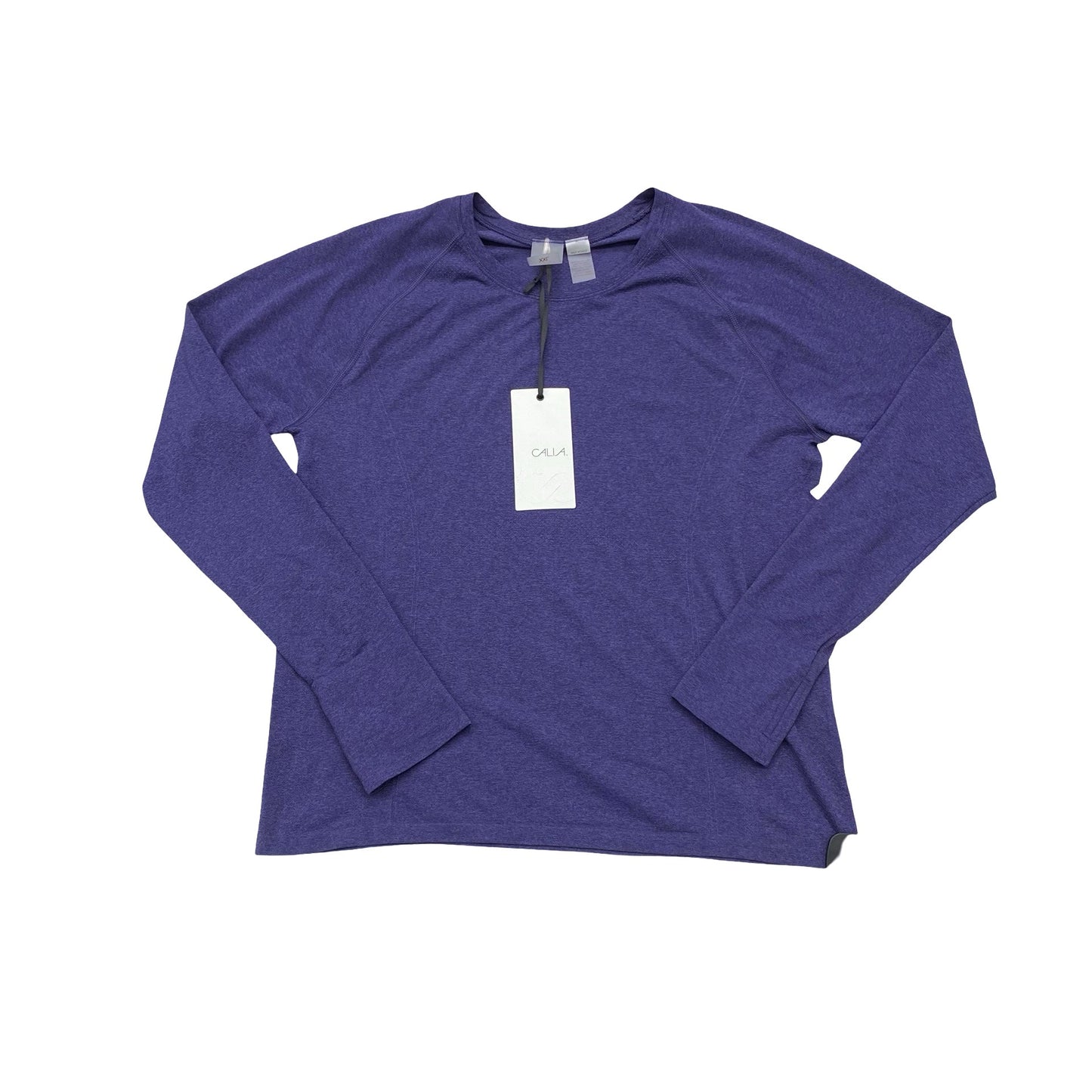 Athletic Top Ls Crewneck By Calia In Purple, Size:Xxl