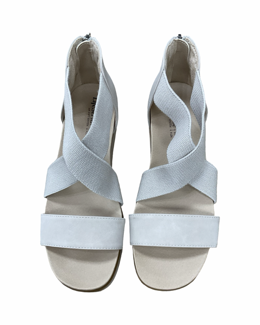Sandals Flats By Life Stride In Cream, Size:6.5